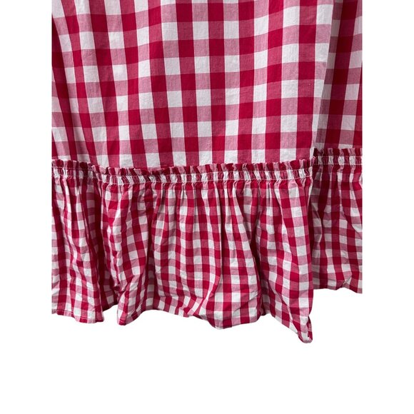 🌸3/$15🌸Red and White Checked Drop Waist Tank sz XXL - Picture 4 of 6